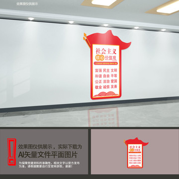 豎版價(jià)值觀文化墻