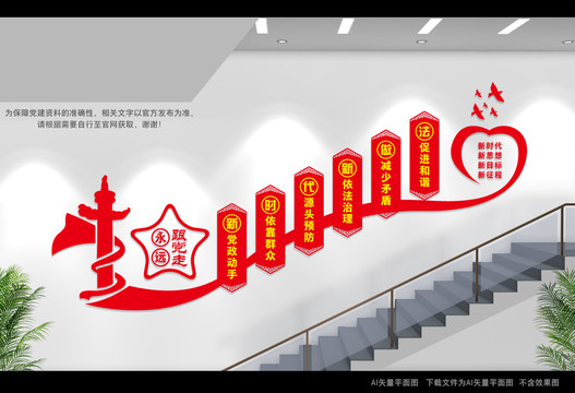 楓橋經(jīng)驗樓梯側(cè)墻