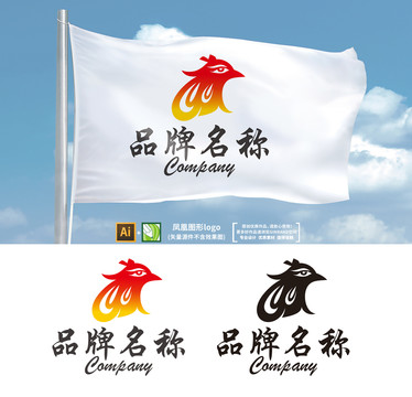 鳳凰頭圖形logo