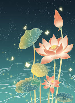 國潮荷花