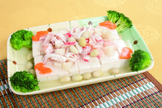 海鮮蒸豆腐