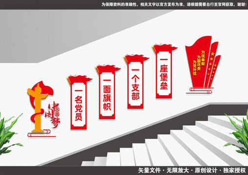 黨建樓梯文化墻