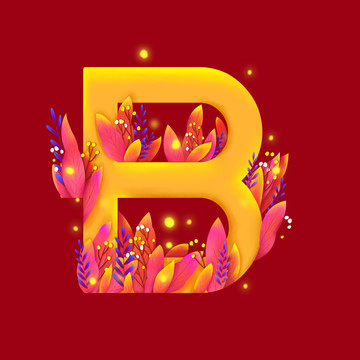 矢量字母圖案B