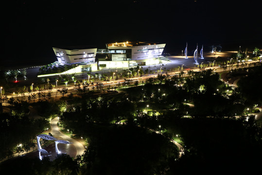 烟台开发区城市展示中心夜景