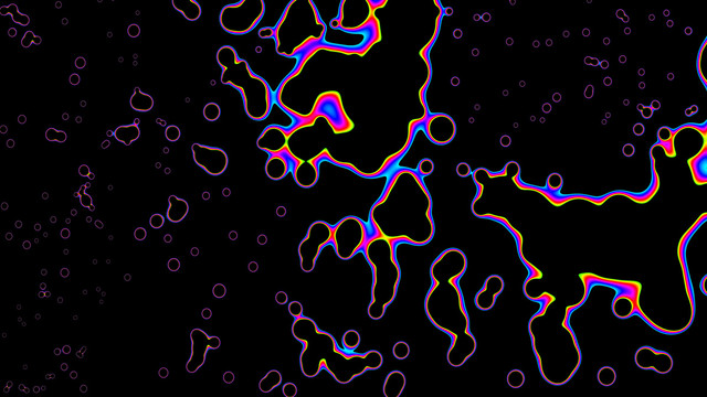 大画幅彩色细菌斑纹