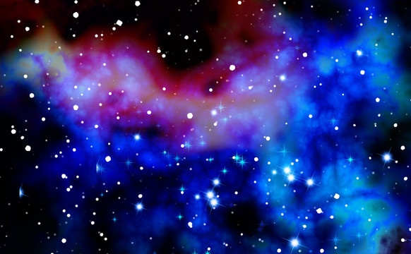 彩色星空