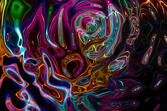 抽象炫彩裝飾畫