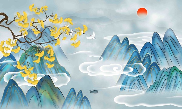 水墨山水畫