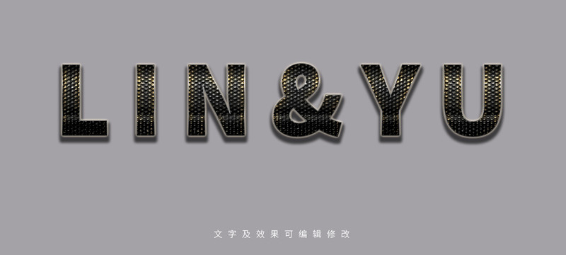 金屬字體樣機