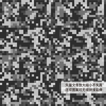 黑白馬賽克迷彩背景