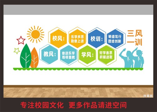 三風(fēng)一訓(xùn)文化墻