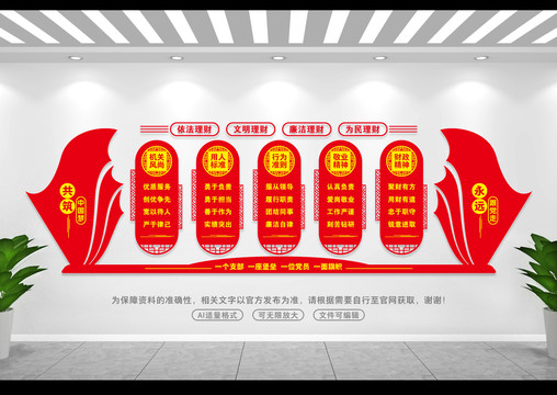 財政文化墻