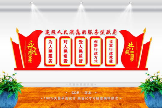 服務(wù)型政府文化墻