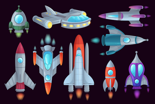 多种火箭创意设计插图
