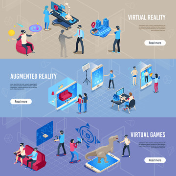 VR虚拟生活游戏互动海报
