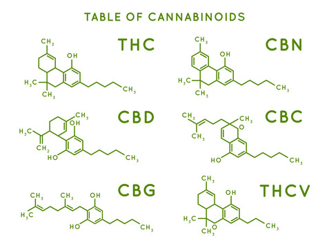 医疗大麻化学键变化图标