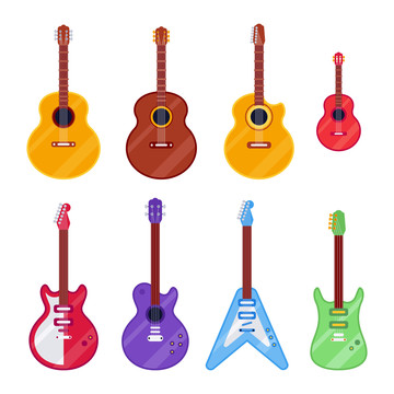 吉他模型插图设计集合