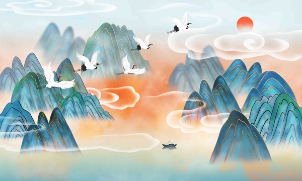 新中式山水畫