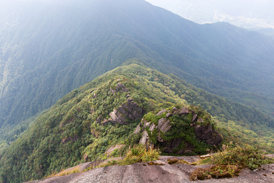 广西桂林猫儿山群山风光