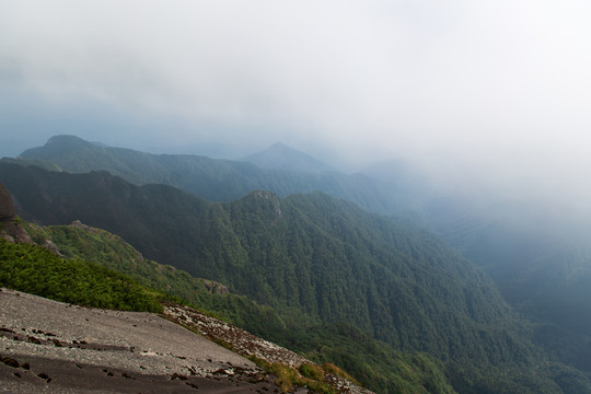 广西桂林猫儿山群山风光