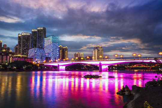 柳州柳江大桥夜景