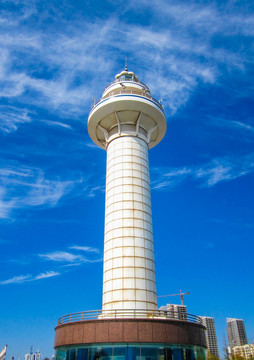 中国山东日照海边灯塔