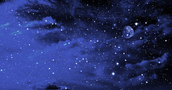 藍(lán)紫色星空