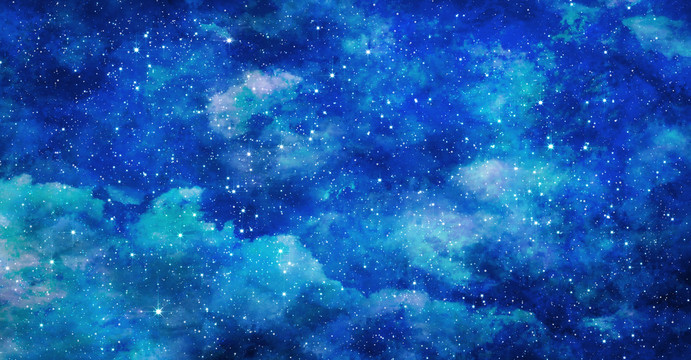 藍(lán)色星空?qǐng)D