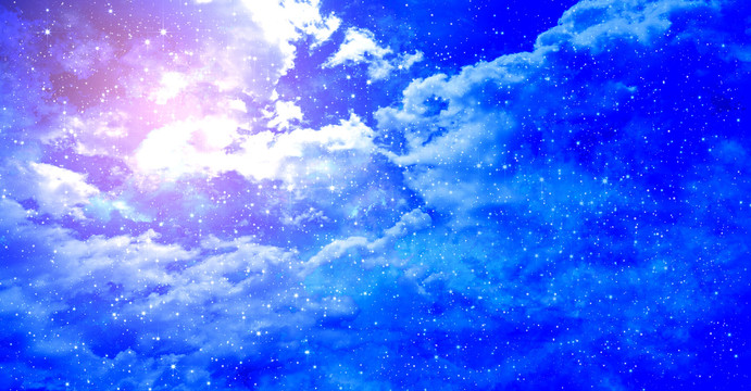 藍(lán)色星空?qǐng)D