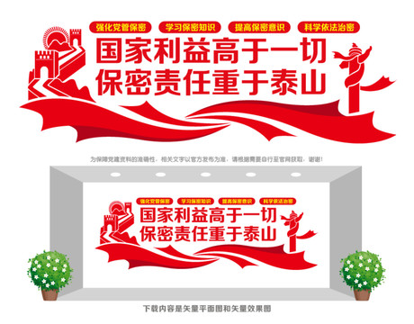 保密責任文化墻