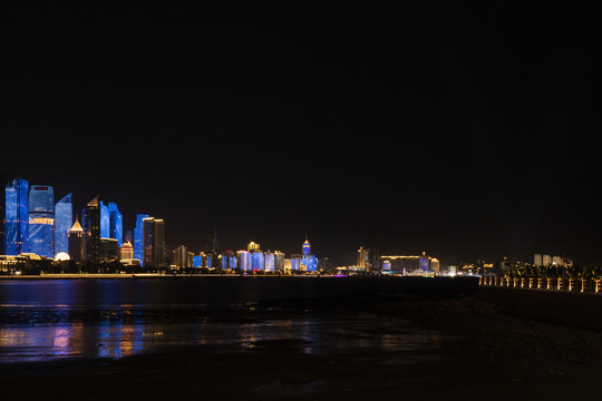 青岛海滨夜景