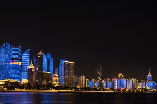 青岛海滨夜景