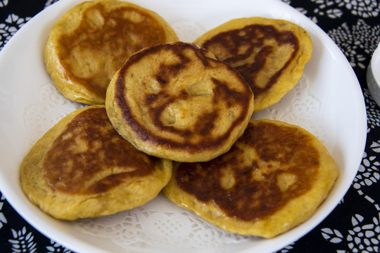 健康美食南瓜饼