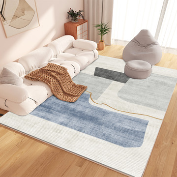 北欧简约现代几何客厅地毯地垫