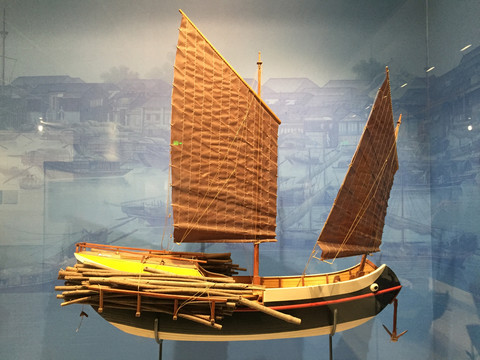 古代商船模型