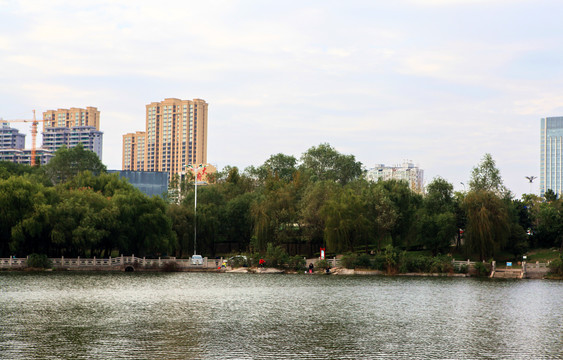 山东省日照市清风湖公园风光