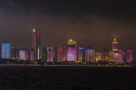 青岛海滨夜景