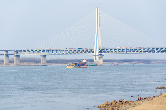 湖北武汉城市天际线风光