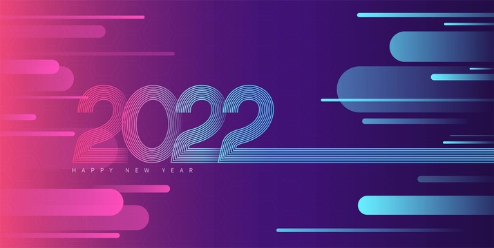 2022简约渐变科技背景模版