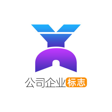 创意字母YN企业标志logo