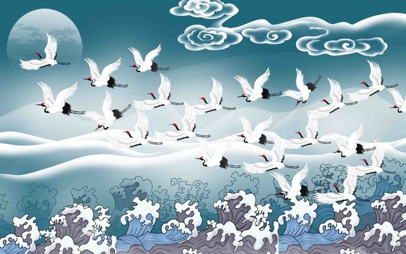 海浪仙鶴