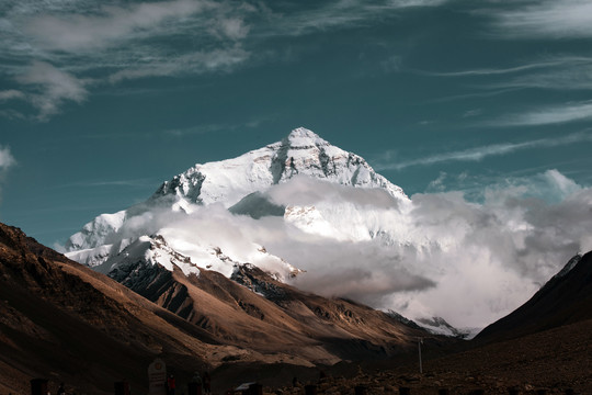 珠穆朗玛峰日景