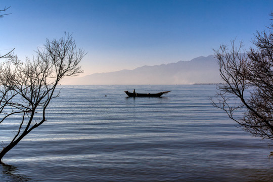 湖景