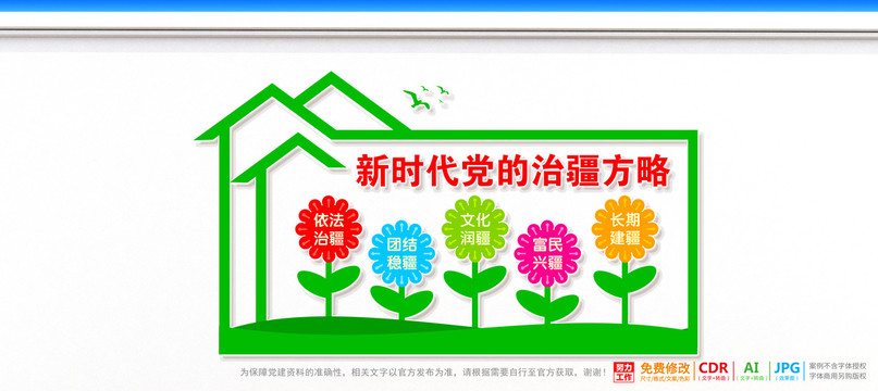 治疆方略文化墻