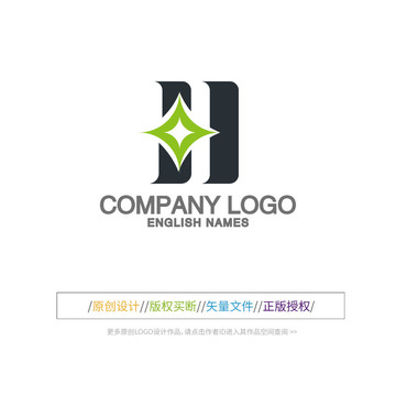 H字母金融LOGO