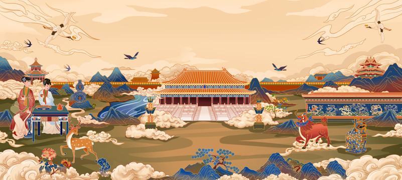 國潮插畫