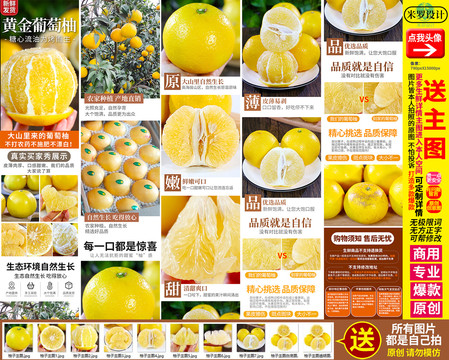 葡萄柚詳情頁主圖