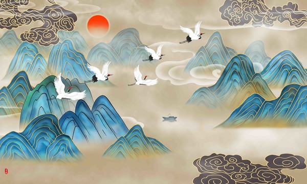 國潮包裝插畫
