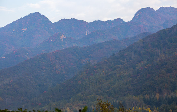 秦岭山秋景