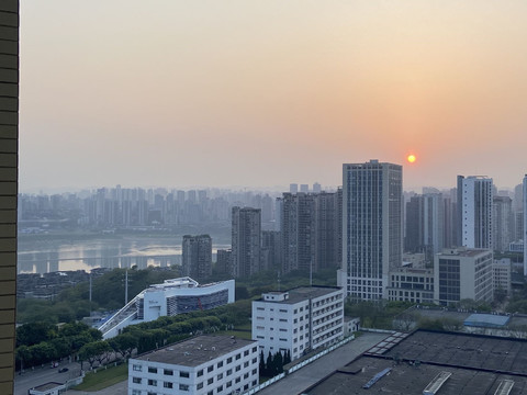 夕阳江景